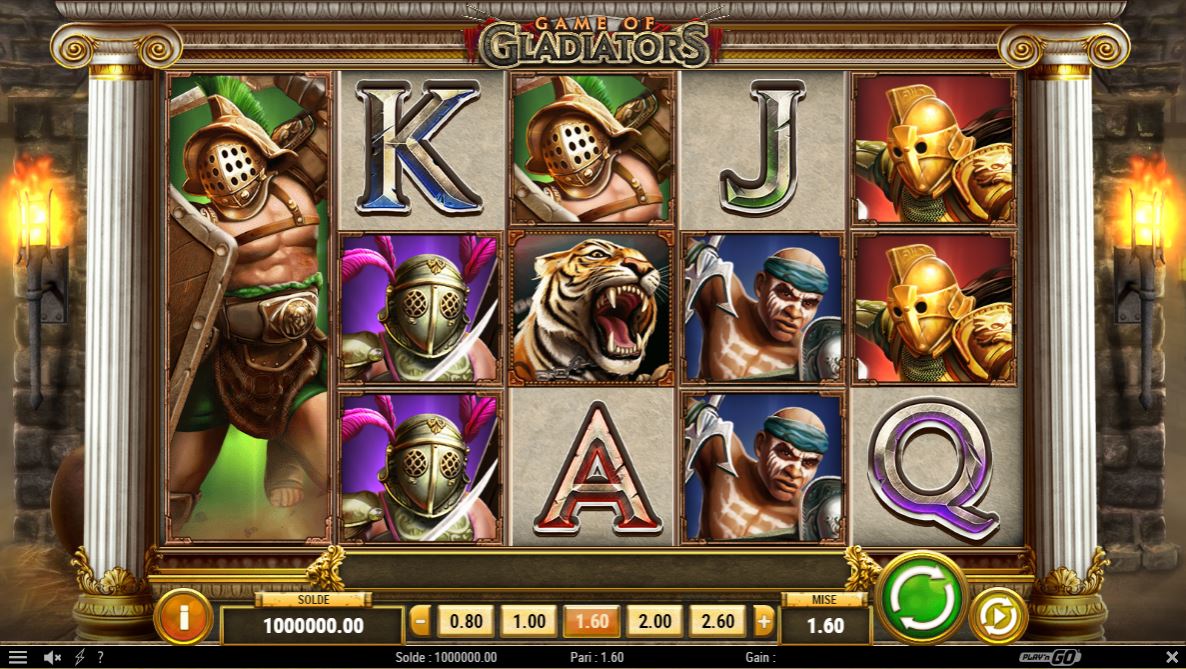 Game Of Gladiators - Play'n Go - capture ecran