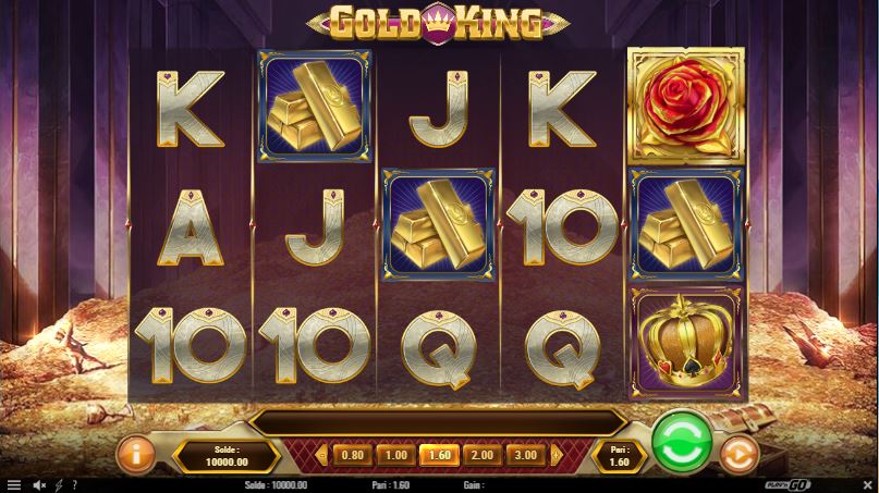 Gold King de Play'n Go - capture écran