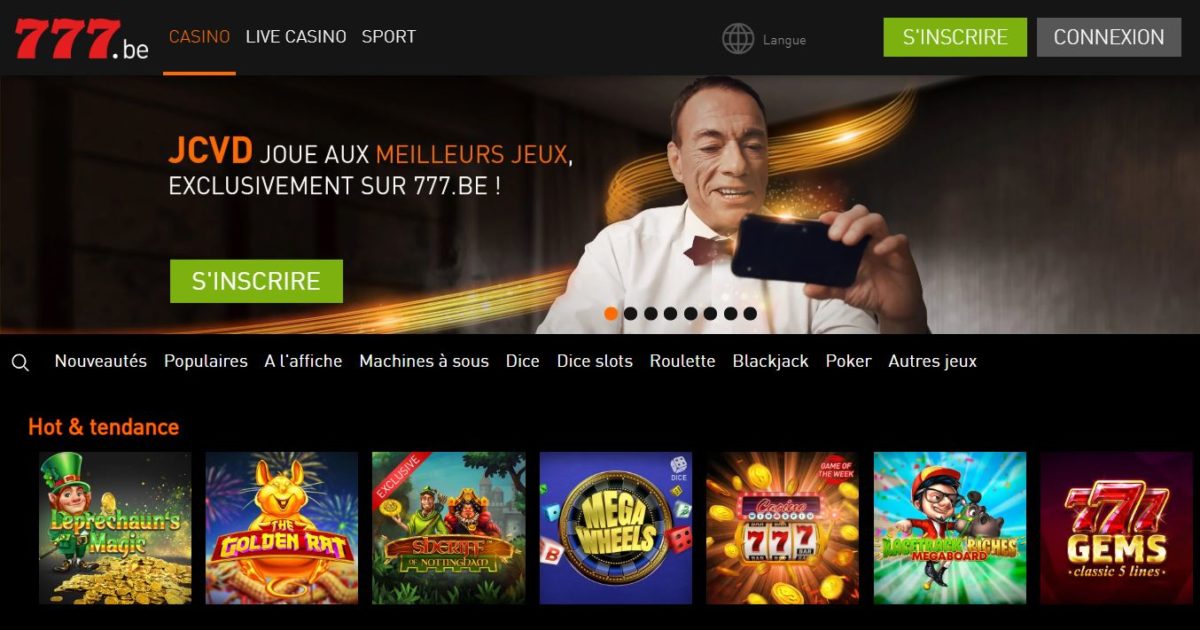 Casino 777 - Page d'accueil