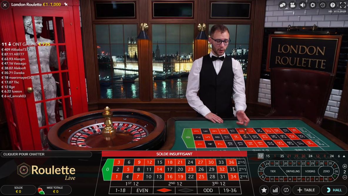 London Roulette Live - Evolution Gaming