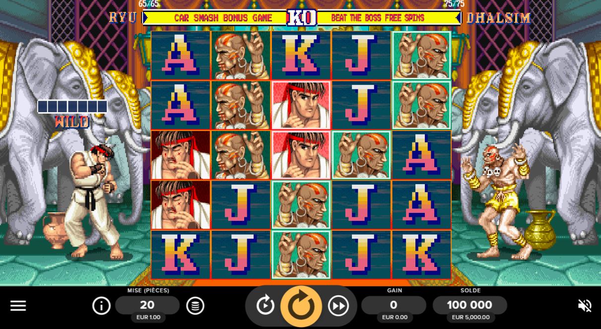 Street Fighter 2 : The World Warrior Slot - capture écran