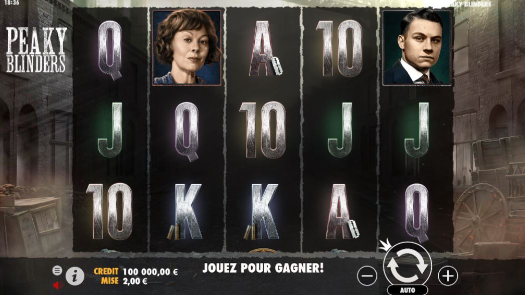 Peaky Blinders Slot - capture écran